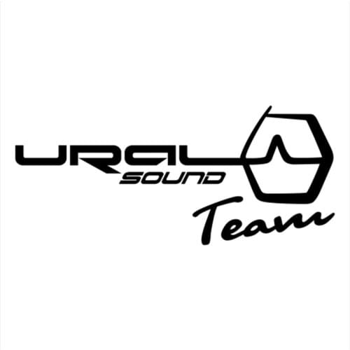 SOUND TEAM Word Decal URAL Vinyl Car Stickers Accessories Black Silver CL512