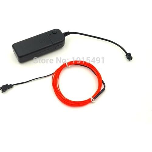 1/2/3/4/5Meters DC3V Flexible 10 Color Choice EL Wire Rope LED Strip Neon Light DIY Glowing Shoes Clothing,Festival Decoration