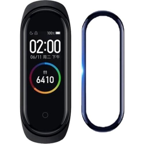 1pcs 3D Protective Glass for Xiaomi Mi Band 4 Full Cover Soft Screen Protector for Miband 4 Glass Film