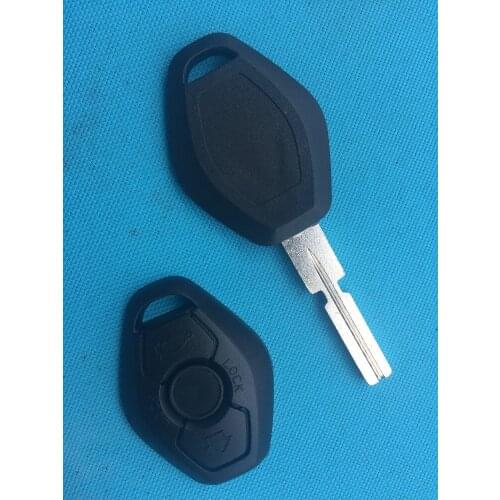 1Pcs Of New Replacement Key Shell For BMW 3, 5, X Series 3 Buttons Remote FOB Case With Blank Blade HU58 No Logo Car Accessories