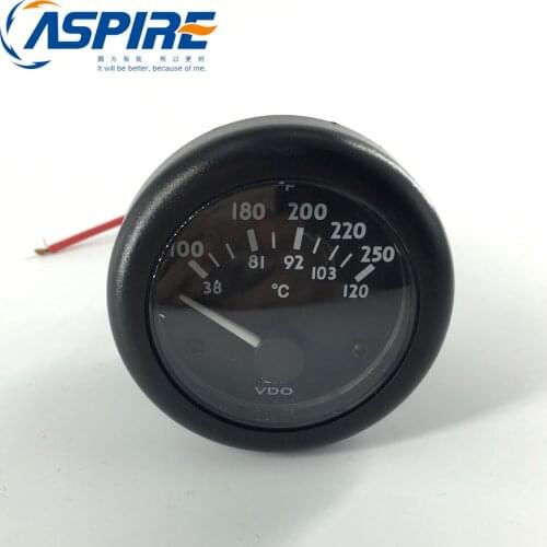 12V Optional VDO Water Temperature Meter 52mm for Diesel Engine Gauge