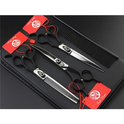 3PCS/SET 7inch two color available Dog Grooming Scissors ,Shear Free Shipping