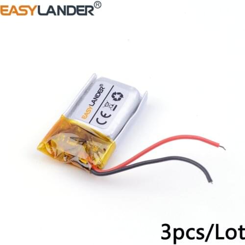 3pcs /Lot 3.7v lithium Li ion polymer rechargeable battery 301520 70mAh use GPS DVR Toy