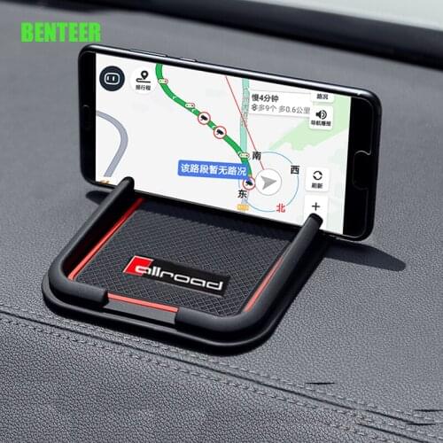 Car Storage Allroad Phone No Slip Pad For Audi Sline A1 A3 A4 A5 A6 A7 A8 Q3 Q5 Q7 TT SQ3 SQ5 SQ7 S1 S2 S3 S4 S6 S8 TT RS3 RS5