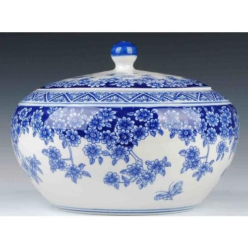 Jingdezhen ceramic ginger jars Antique Porcelain temple jars ceramic storage jar