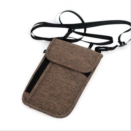 1Pc Multifunction Credit Card Package ID Holders Storage Clutch Money Bag Travel Neck Hanging Travel Passport Cover Wallet
