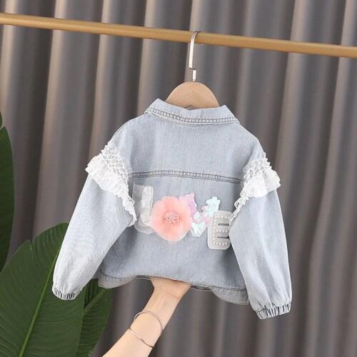 Kids Denim Jackets for Girls Baby Girls' Denim Jackets Spring Autumn New Childrens Jackets Tops Little Girls Baby Coat