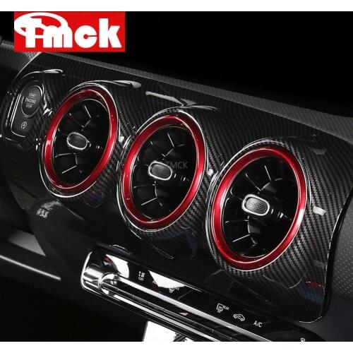 For Mercedes Benz CLA Class C118 CLA250(Only fit CLA250) 2019 2020 Car Central Dashboard Rear Seat AC Air Vent Ring Trim Covers