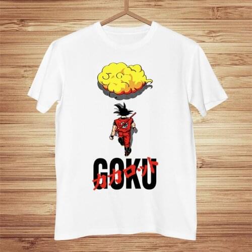 Summer Newest Anime Printing Woman Men T-Shirts DBZ Goku Funny T Shirts 100% Cotton Top Tees Homme Clothing