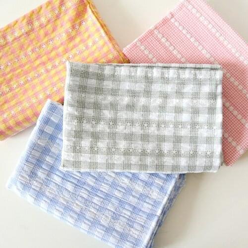 Plaid Yarn Dyed Cotton Fabric Sew Clothes Dress Home Decor Material 3D Printed Fabrics By The Meter Hot Selling New design Tissu