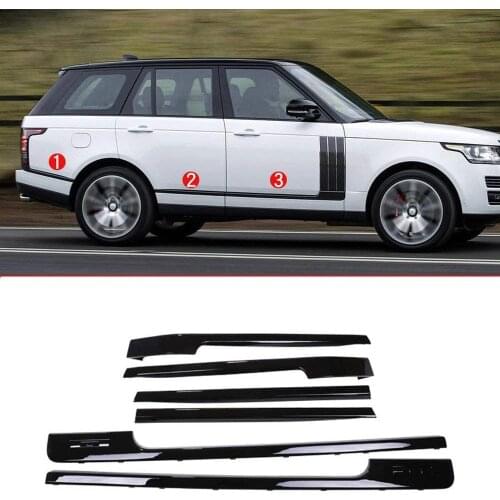 ABS Plastic Base Wheelbase Replacement Parts Side Decoration Strip Trim For Land Rover Range Rover Vogue LR405 2013-2017