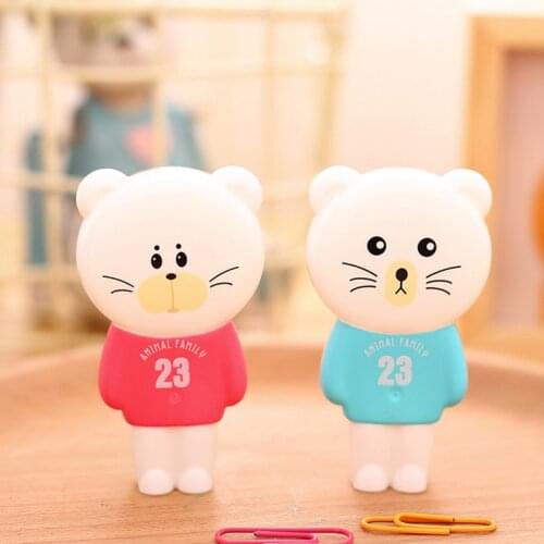 1Pcs Deli Cute Cartoon Bear Correction Tape White Out Corrector Korea Kawaii Stationery School Office Supplies Student Prizes 6m