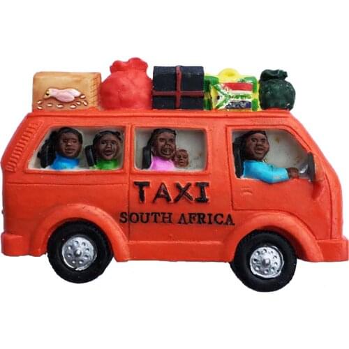 Lychee South African Taxi Refrigerator Magnetic Sticker Famous Landscape Fridge Magnet Modern Home Kitchen Decoration