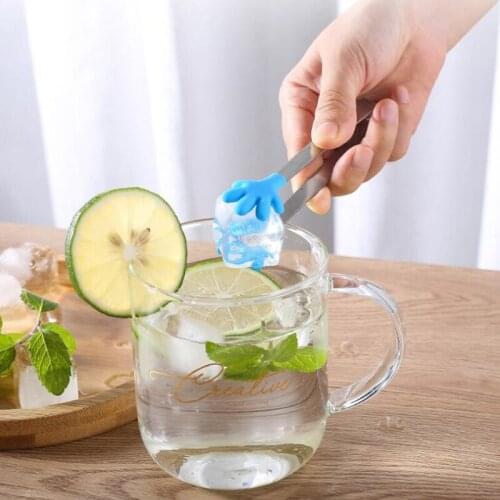 Mini Ice Clip Stainless Steel Non-Slip Tongs Coffee Tea Bag Sugar Ice Cube Clip Party Kitchen Accessories KTV Bar Tool