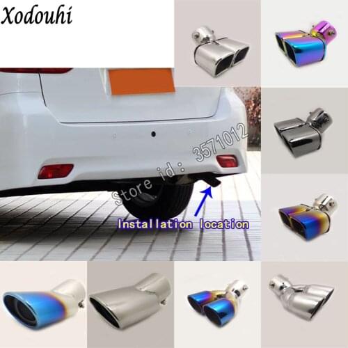 For Toyota wish 2005-2010 2011-2018 car cover muffler exterior back end pipe dedicate exhaust tip tail outlet ornament vent 1pcs
