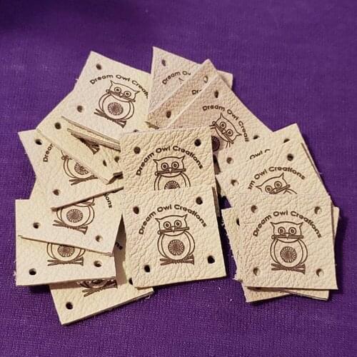 Personalised Labels for Handmade Products,Custom clothing labels,Leather labels for knitted and crocheted items