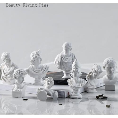 Direct sales Nordic literary retro sketch avatar Venus Xiaowei Apollo Hermes plaster display decoration model decoration