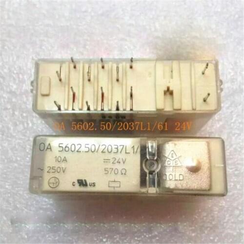 24V relay OA 5602.50/2037L1/61 OA 5602.502037L161 OA 5602.50 2037L1 61 OA 5602.50-2037L1-61 24VDC 10A 4PIN
