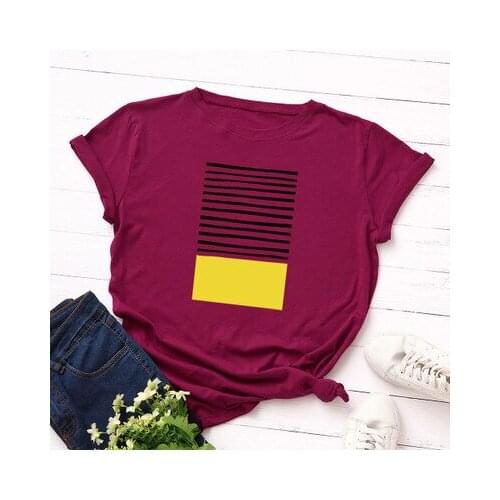 S-5XL Women Print T Shirt 100% Cotton Harajuku Summer Large Size Graphic Tee Shirt Funny Casual Loose Short Sleeve Tops Tshirts