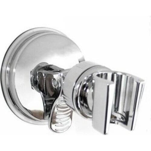 Silver Shower Head Holder Bathroom Wall Mount Suction Bracket Suction Cup Shower Holder Bathroom Accessory