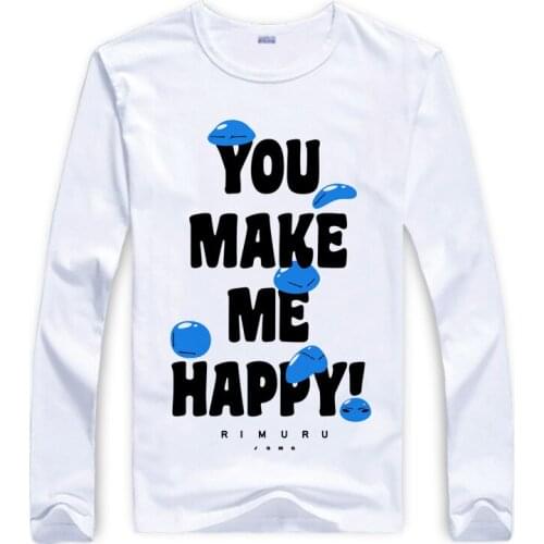 Tensei Shitara Slime Datta Ken Round Neck Long Sleeve T-Shirt Clothing T Shirt Poleras Mujer