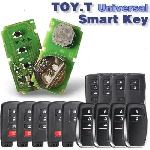 KEYECU Surport 4D 8A Series for Toyota Xhorse VVDI XM Smart Key Universal Regeneral Remote Circuit Board VVDI Key Tool Plus
