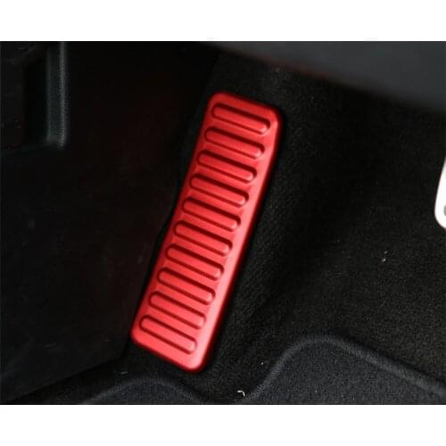 ALU Car Interior Decoration Left Foot Rest Pedal Cover Trim for Ford Mustang 2015+ Stylish Decals Colorful Car Sticker Brand New