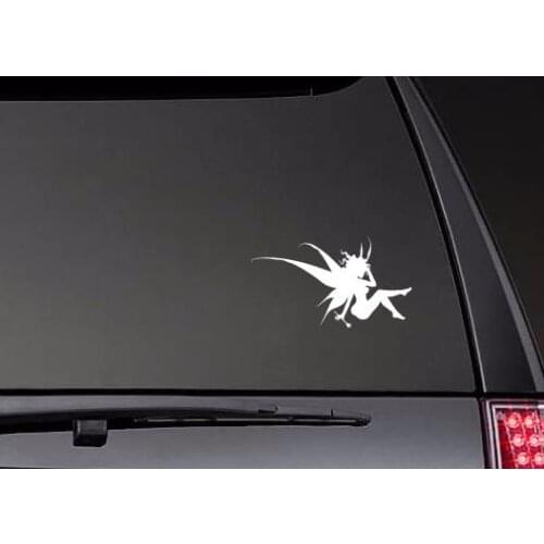 Fairy Sitting Stickers Window Door Decal Top Quatily Waterproof Vinyl Die-Cut ZP0422