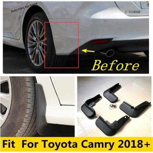 Yimaautotrims Car Mud Flaps Splash Guards Fender Mudguards Plastic Protective Cover Trim Kit For Toyota Camry 2018 - 2021