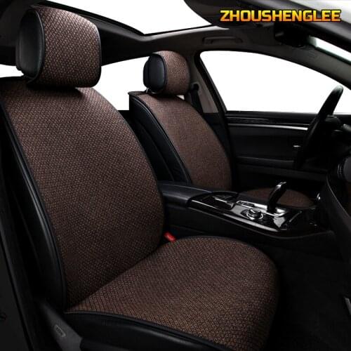 ZHOUSHENGLEE FLAX car sear cover for infiniti fx jaguar xf hummer h2 for chrysler 300c geely atlas Auto accessories Car seats