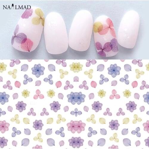 1pc Textured Leaf Nail Art Sticker Nail Decal Leaves Nail Adhesive Sticker Decals Nail Decoration DIY