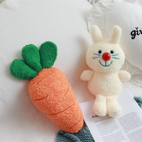 33cm cute rabbit carrot plush kids high quality baby toys kawaii appease plush rabbit stuffed doll kids children birthday gift