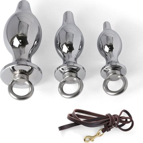 SM Stainless Steel Anal Plug Anchor Metal Vaginal Dildo Masturbation Massage Health Safe For Women Men Outdoor Play Sex Toys