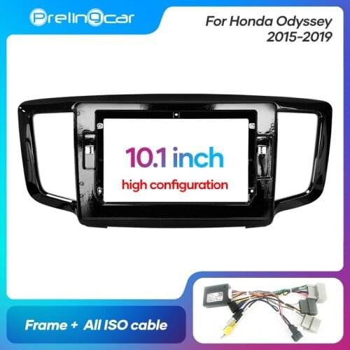 1Din 2Din Car DVD Navigation Radio Fascia Frame For Honda Odyssey 2015-2019 Stereo Receiver Player Panel Dash Trim Kits
