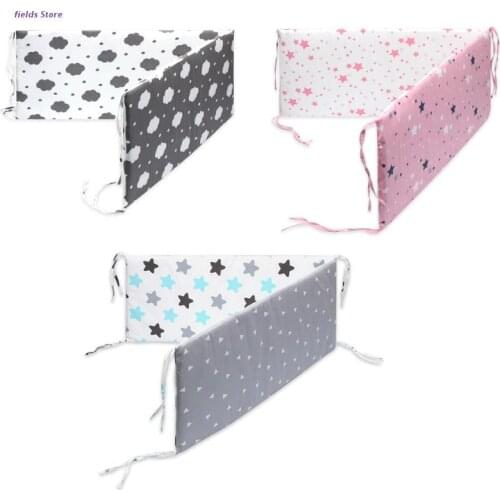 Baby Crib Bumper Infant Bed Soft Cotton Pad Cot Protector Newborn Bedding Decor