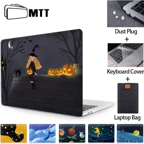 MTT Cartoon Girl Laptop Case For Macbook Air Pro 11 12 13 15 16 inch With Touch Bar a2289 a2251 Laptop Sleeve+Keyboard Cover