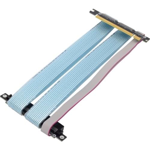 PCI-E 4.0 X16 Riser Cable PCIe 16x Vertical Mount Gaming PCI Express Gen4 Dual Reverse Connectors for ITX A4 RX5700xt GTX3080ti