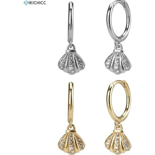 Kikichicc 925 Sterling Silver 8.5mm Crown Drop Earring Dangle Pendant Women Crystal luxury Piercing Ohrringe Fashion Jewelry