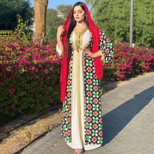 Muslim 2 Pieces Set Women Elegant Open Abaya Turkish Pakistan Cardigan Moroccan Kaftan Dress Bohemian Islamic Clothes Boubou