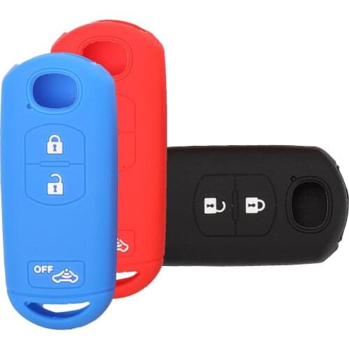 Kutery 10pcs/lot 3 Buttons For Mazda 2 3 5 6 CX-3 CX5 CX-5 Silicone Remote Car Key Case Fob Shell Cover Skin Holder