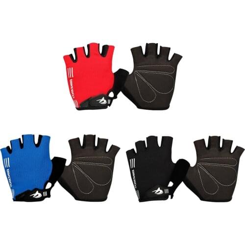 HOT 1 Pair Bikeboy Cycling Half Finger Gloves MTB Anti-slip Breathable Road Riding Glove Anti-shock Sunscreen and antiskid Glove