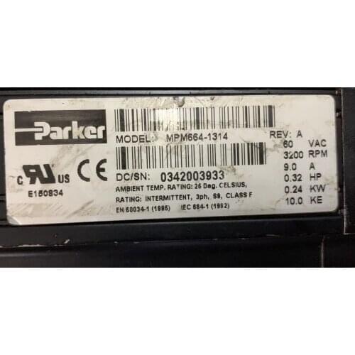 MPM664-1314 servo motor , used in good condition . 80% appearance new , good working , free shipping