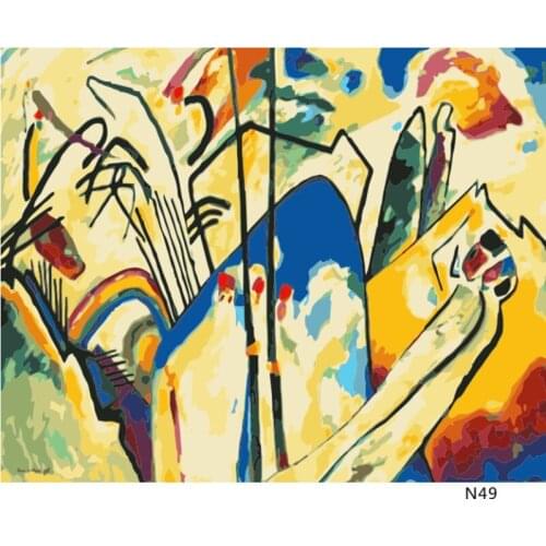 Still life Abstract Unknown Painting By Numbers Hand Painted Oil Painting Adult Child Picture Colouring Home Decor Unique Gift