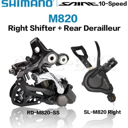 SHIMANO SAINT M820 10v Groupset with Shifter Shift Lever and Rear Derailleur SHIMANO SHADOW RD+10-speed Original parts