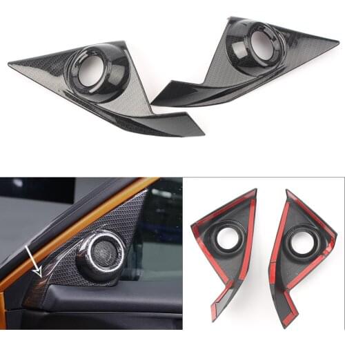 Door Speaker Cover A-Pillar Interior Trim for Honda Civic 10th Sedan Coupe 2016 2017 /Hatchback 2017 Auto Car Carbon Fiber Style