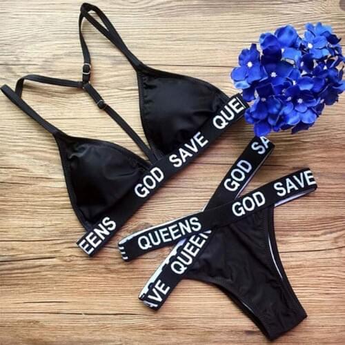 OWN IT ACTIVE Black Two-piece Swimwear