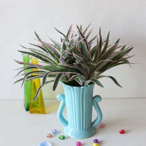 Plastic fake plant Bonsai plant evergreen plastic flower arrangement grass home living room decor