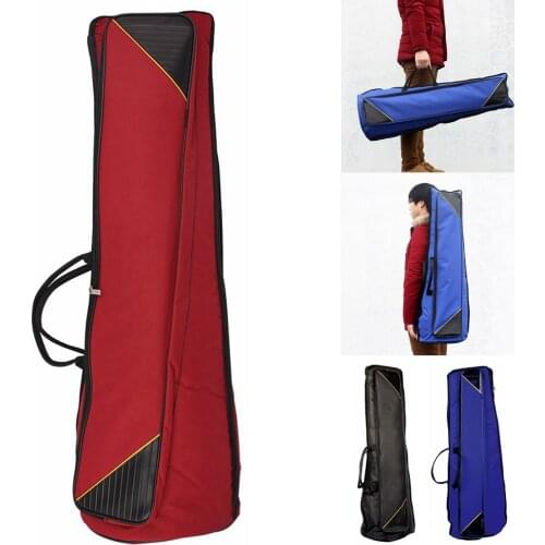 Portable Oxford Cloth Tenor Trombone Backpack Add Sponge Instrument Bag Waterproof Blue / Red / Black colors optional