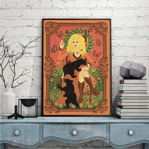 With Bears and Butterflies Poster Retro Art Wall Decor Metal Sign Poster 8x12 inch