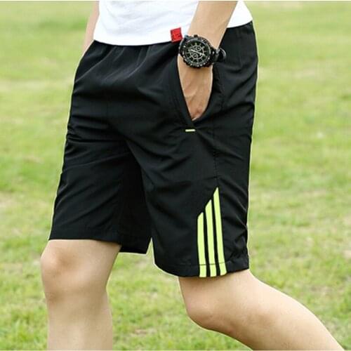 Fashion New Sports Casual Quick-Drying Shorts Three Bars Mens Thin Running Pants Men Short Black Outdoor Sportswear 2021 Summer